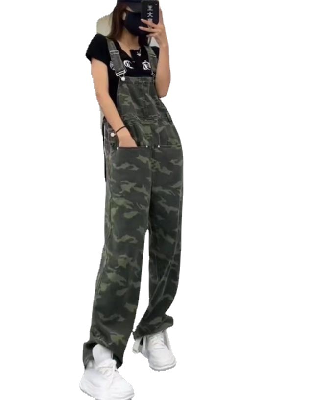 American Spice Girls Camouflage Bib Jeans 118