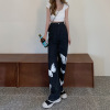 Butterfly High Waist Loose Slim Straight Jeans 117