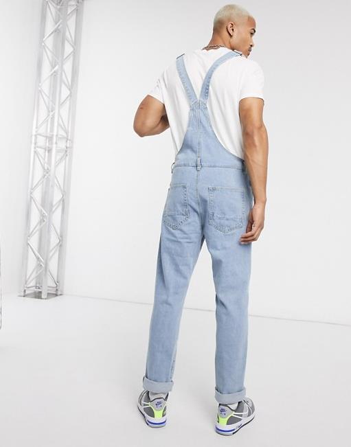 Denim suspenders jeans new style jumpsuit men's 65