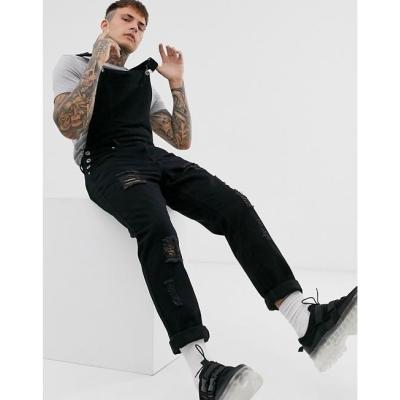 Denim suspenders jeans new style jumpsuit men's 65