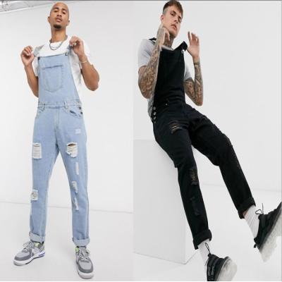Denim suspenders jeans new style jumpsuit men's 65