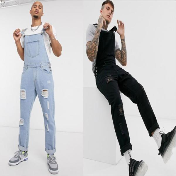 Denim suspenders jeans new style jumpsuit men's 65