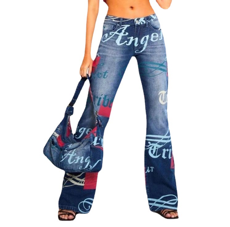 Fashion Letter Wide Leg Pants 87