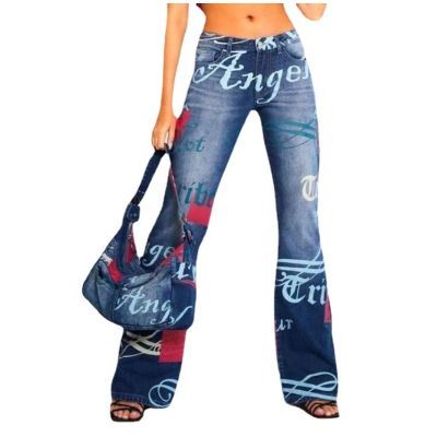 Fashion Letter Wide Leg Pants 87