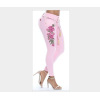 Fat big butt plus size high elastic embroidered jeans 67