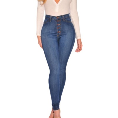 High waist sexy stretch slim fit jeans pencil pants 99