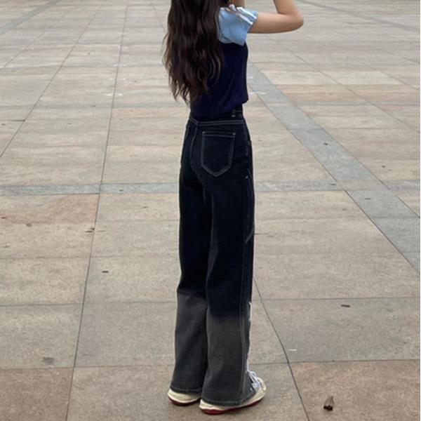 High waist straight leg loose wide leg trousers 66