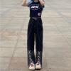 High waist straight leg loose wide leg trousers 66
