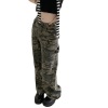 High Waist Straight Loose Wide Leg Cargo Trousers 138