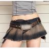 High Waist Strap Retro Sexy Babes Super Short 9