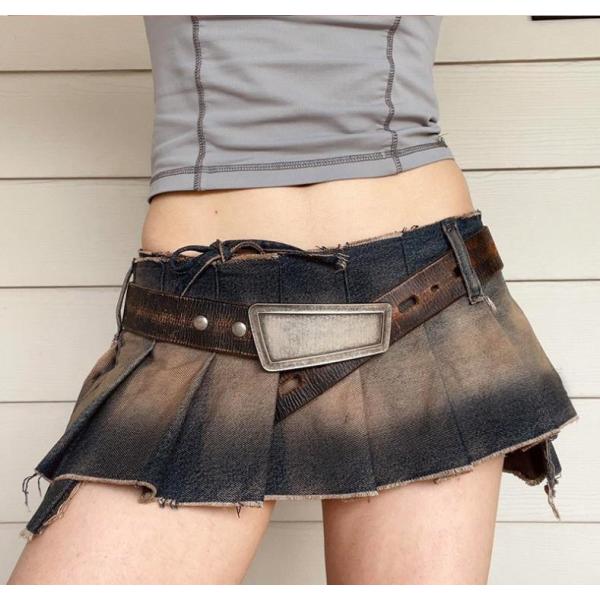 High Waist Strap Retro Sexy Babes Super Short 9