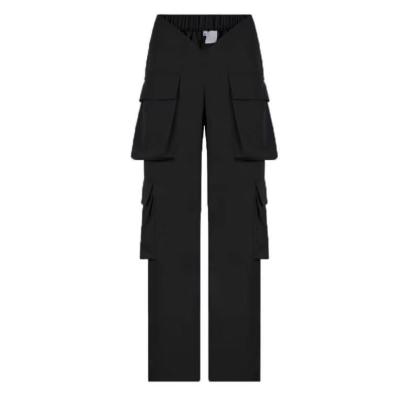 hip-hop style blue V-neck personalized waist casual pants 122