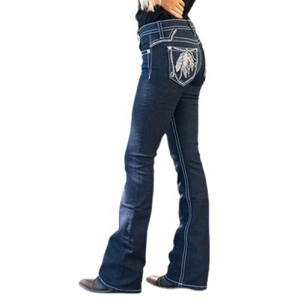Ladies High Stretch Jeans Slim Fit Printed Jeans 71