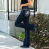 Ladies High Stretch Jeans Slim Fit Printed Jeans 71