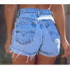 Ladies street fringe fringe slim denim shorts women's clothing 60