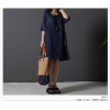 Loose Literary Style Fresh Embroidered Long Sleeve Dress 33