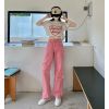 Love Loose Straight Babes Pink Pants Jeans Women 136