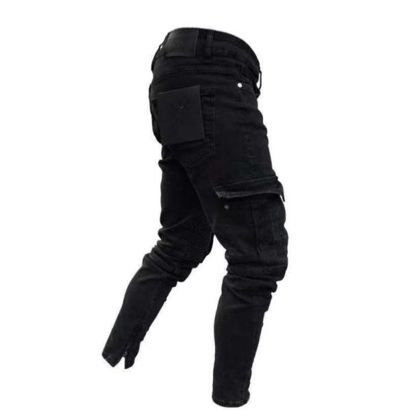 Men's Jeans Trendy Knee Hole Zipper 26