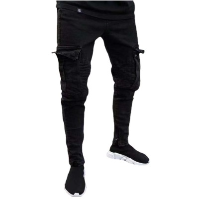 Men's Jeans Trendy Knee Hole Zipper 26