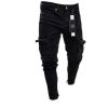 Men's Jeans Trendy Knee Hole Zipper 26