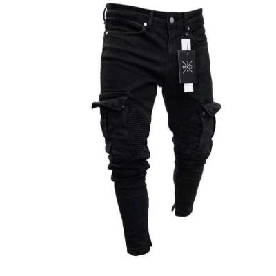 Men's Jeans Trendy Knee Hole Zipper 26