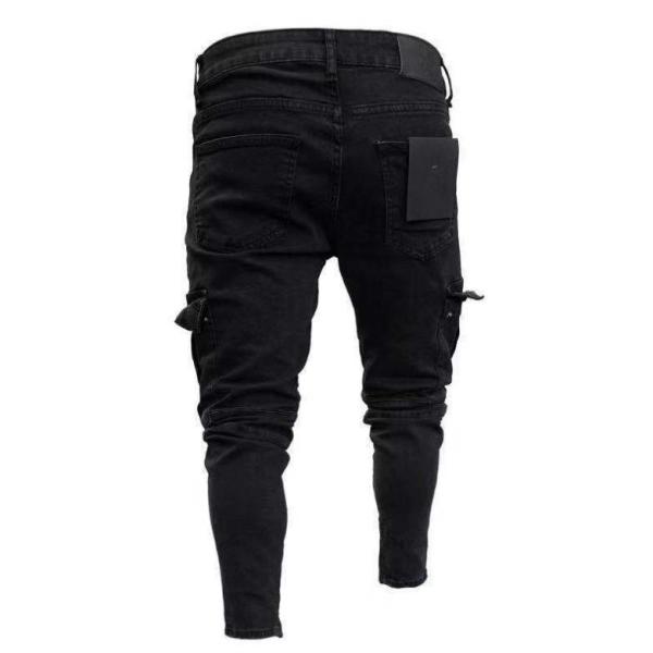 Men's Jeans Trendy Knee Hole Zipper 26
