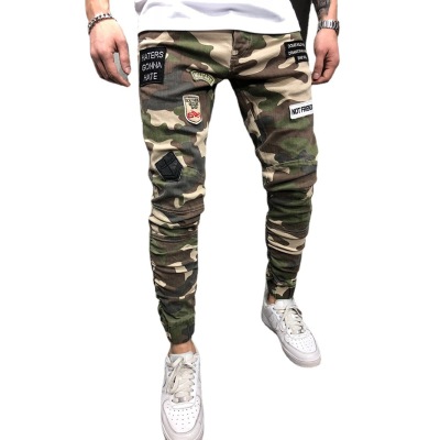 Men's new camouflage skinny jeans 21