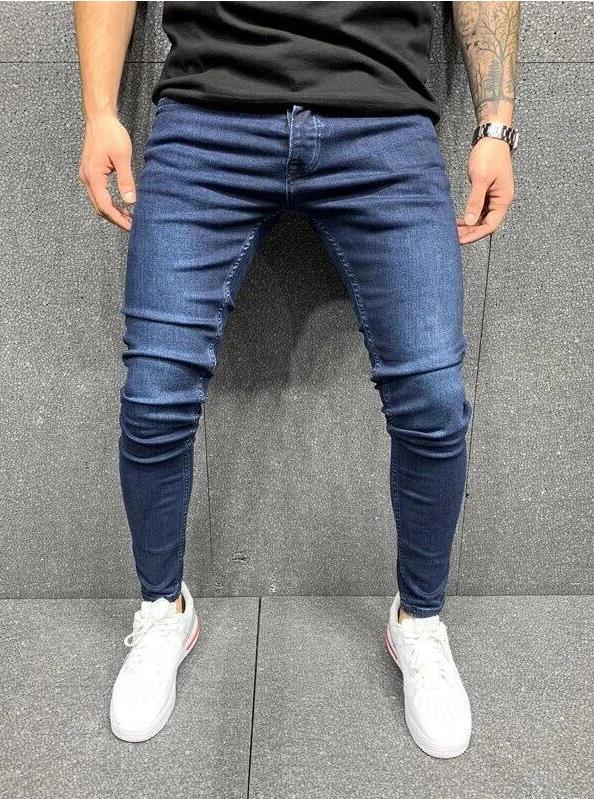 Men's stretch skinny pencil jeans 3