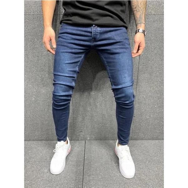 Men's stretch skinny pencil jeans 3