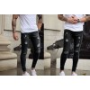 Men's white frayed pencil pants 62
