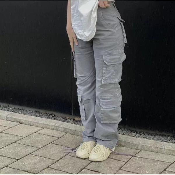 Multi-pocket cargo casual trousers 1