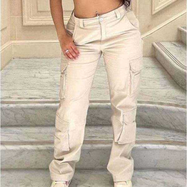 Multi-pocket cargo casual trousers 1