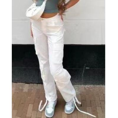 Multi-pocket cargo casual trousers 1