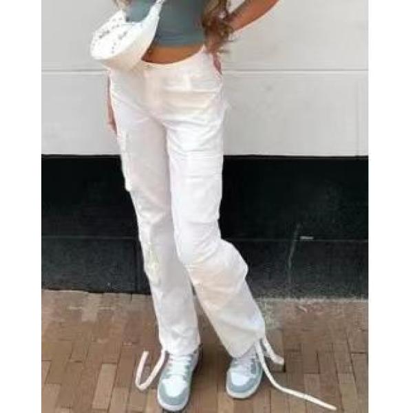 Multi-pocket cargo casual trousers 1