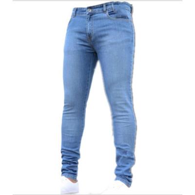 New Men's Skinny Solid Color Denim Penny Pants 32