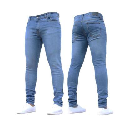 New Men's Skinny Solid Color Denim Penny Pants 32