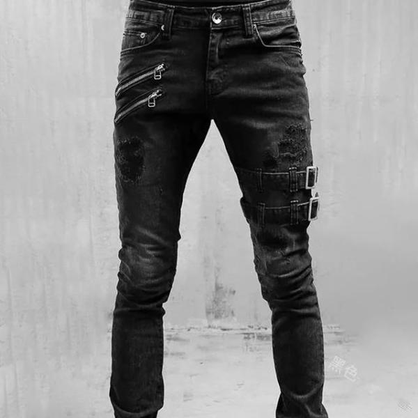 New style biker jeans 5