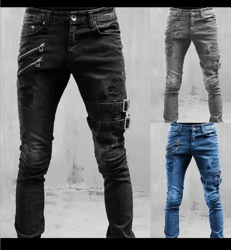 New style biker jeans 5