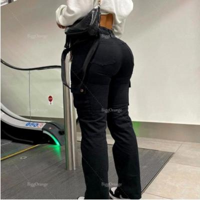 New style hip trousers high waist multi-pocket tooling fashion 4