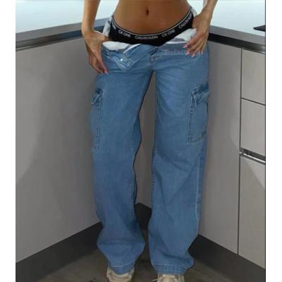 New style hip trousers high waist multi-pocket tooling fashion 4