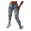 New style many holes skinny jeans trousers 92 