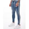 New white slim-fit ripped pencil pants 22