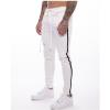 New white slim-fit ripped pencil pants 22