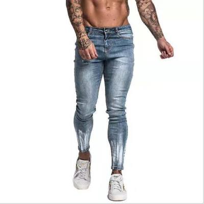 Painted denim jeans teenagers personalized pencil pants 126