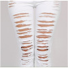 Personalized Beggar Frayed Stretch Jeans Women's Trousers 114