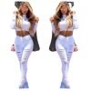 Personalized Beggar Frayed Stretch Jeans Women's Trousers 114