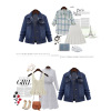 Plus size women's classic denim jacket 134