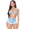Raw edge buttocks hot pants sexy nightclub bikini hanging 119