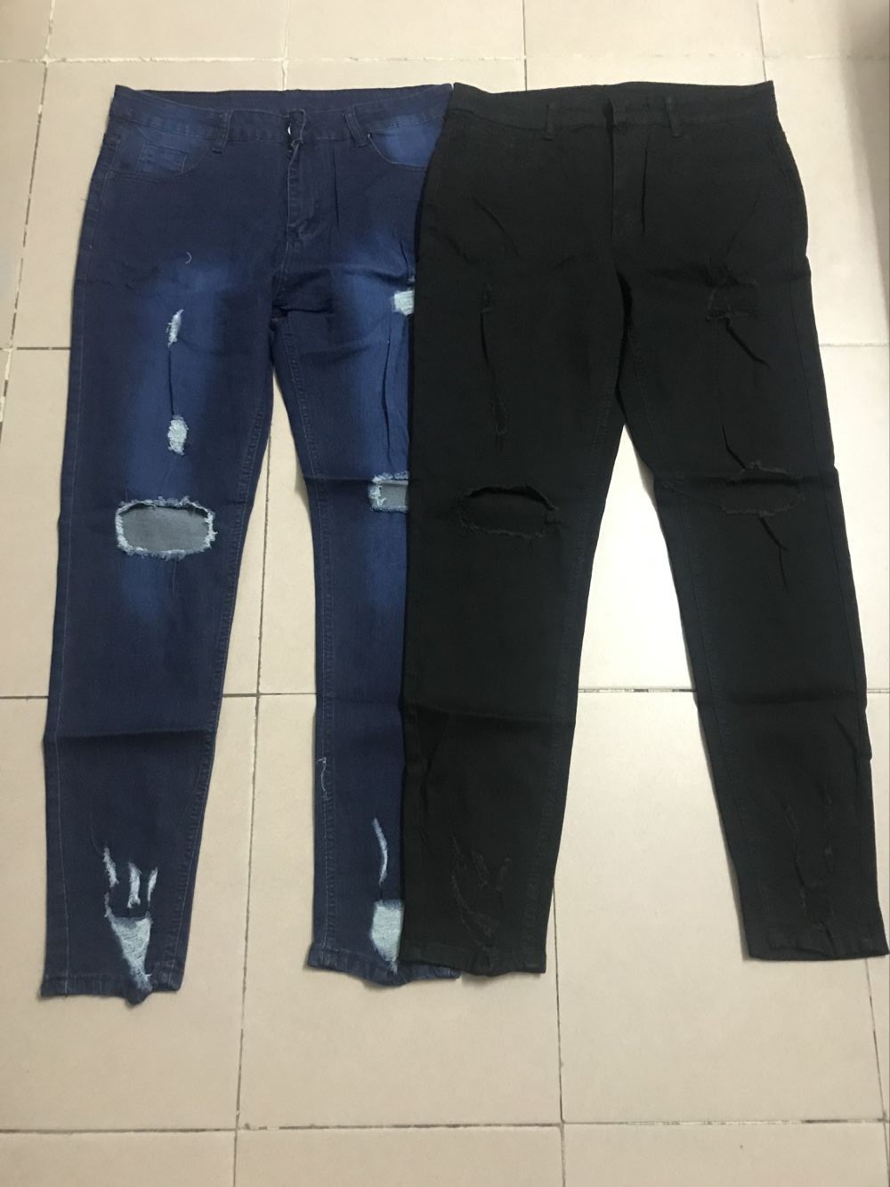 ripped stretch skinny jeans 57