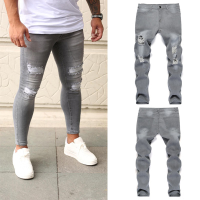 Ripped stretch skinny jeans 96
